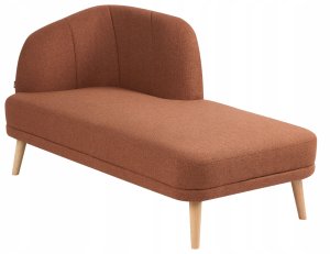 Beliani Szezlong lewostronny złoty brąz TANLAY 4