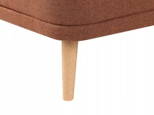 Beliani Szezlong lewostronny złoty brąz TANLAY 7