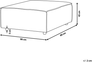 Beliani Otomana ARDAL Jasnoszary 2