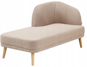 Beliani Szezlong prawostronny jasnobrązowy TANLAY 4