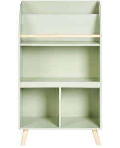 Beliani Regał 3 półki jasnozielony LILOET 3
