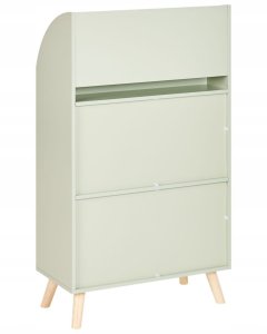 Beliani Regał 3 półki jasnozielony LILOET 4