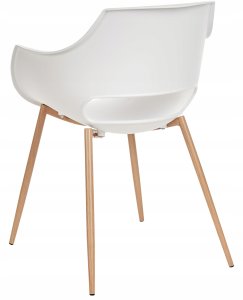 Beliani Zestaw 4 krzeseł do jadalni MILLERS Biały 5