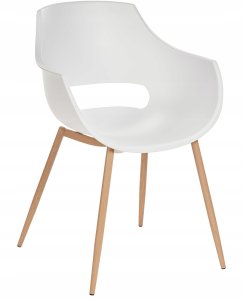 Beliani Zestaw 4 krzeseł do jadalni MILLERS Biały 6