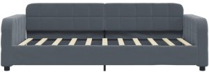 vidaXL Sofa z funkcją spania, ciemnoszara, 90x190 cm, aksamit 3