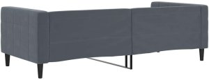 vidaXL Sofa z funkcją spania, ciemnoszara, 90x190 cm, aksamit 5