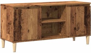 vidaXL Szafka pod TV, stare drewno, 102x35x50 cm 2