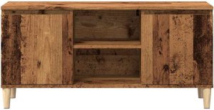 vidaXL Szafka pod TV, stare drewno, 102x35x50 cm 4