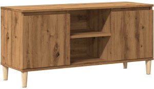 vidaXL Szafka TV, dąb artisan, 102x35x50 cm 2