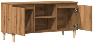 vidaXL Szafka TV, dąb artisan, 102x35x50 cm 9
