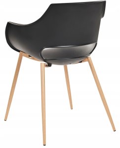 Beliani Zestaw 4 krzeseł do jadalni MILLERS Czarny 5