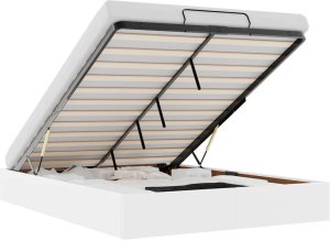 vidaXL Rama łóżka otomana bez materaca biała 140x200 cm 2