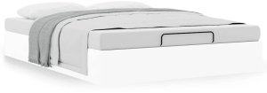 vidaXL Rama łóżka otomana bez materaca biała 140x200 cm 4
