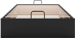 vidaXL Rama łóżka otomana bez materaca czarna 80x200 cm 6