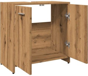 vidaXL Szafka pod umywalkę, dąb artisan, 60x33x60 cm 6