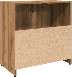 vidaXL Szafka pod umywalkę, dąb artisan, 60x33x60 cm 8