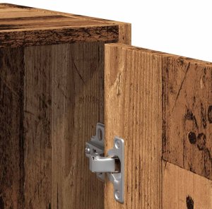 vidaXL Szafka pod umywalkę, stare drewno, 60x33x60 cm 9