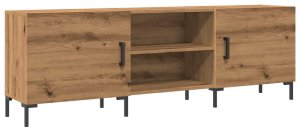 vidaXL Szafka TV, dąb artisan, 150x30x50 cm, materiał drewnopochodny 2