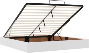 vidaXL Rama łóżka otomana bez materaca biała 180x200 cm 10