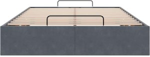 vidaXL Rama łóżka otomana bez materaca, szara, 120x200 cm, aksamit 7