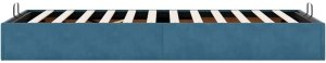 vidaXL Rama łóżka otomana bez materaca, niebieska, 90x190 cm, aksamit 8