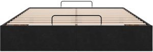 vidaXL Rama łóżka otomana bez materacem, czarna, 140x200 cm, aksamit 7