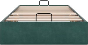 vidaXL Rama łóżka otomana bez materaca, zielona, 90x200 cm, aksamit 7