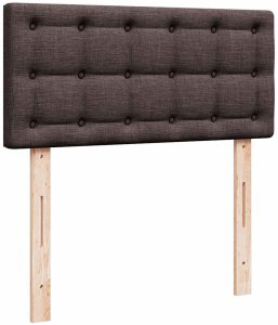 vidaXL Łóżko otomana z materacem, ciemnobrązowe, 100x200 cm, tkanina 9