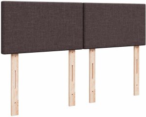 vidaXL Łóżko otomana z materacem diodami LED ciemnobrązowe 140x190 cm 10