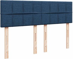 vidaXL Łóżko Ottoman z materacem i diodami LED Niebieski 140x190 cm 10
