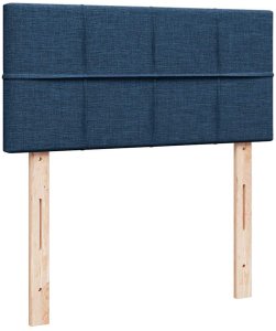 vidaXL Otomana Łóżko z Materacem i LED Niebieski 100x200 cm Tkanina 10
