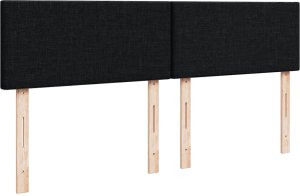 vidaXL Łóżko Ottoman z materacem i diodami LED Czarny 140x190 cm 10