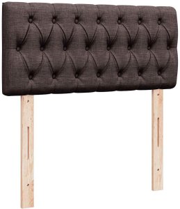 vidaXL Łóżko otomana z materacem i LED ciemnobrązowy 90x200 cm tkanina 10