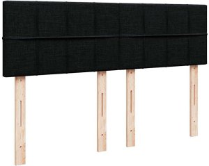 vidaXL Łóżko Ottoman z materacem i diodami LED Czarny 140x190 cm 10