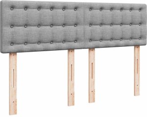 vidaXL Łóżko Ottoman z materacem i diodami LED Jasnoszary 140x190 cm 10