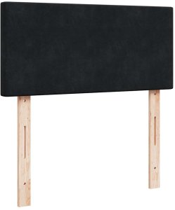 vidaXL Rama łóżka otomana z materacem, czarna, 100x200 cm, aksamit 8