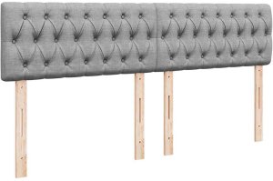 vidaXL Łóżko Ottoman z materacem i LED, jasnoszary, 180x200cm, tkanina 10