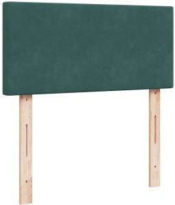vidaXL Rama łóżka otomana z materacem, zielona, 100x200 cm, aksamit 8