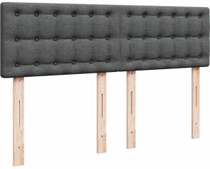 vidaXL Łóżko Ottoman z materacem i diodami LED Ciemnoszary 140x190 cm 10