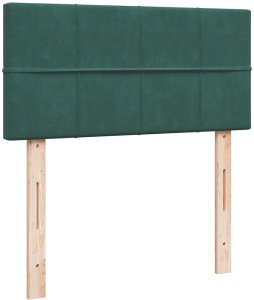 vidaXL Rama łóżka otomana z materacem, zielona, 100x200 cm, aksamit 8