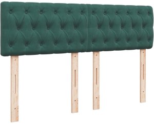 vidaXL Rama łóżka otomana z materacem, zielona, 140x190 cm, aksamit 8