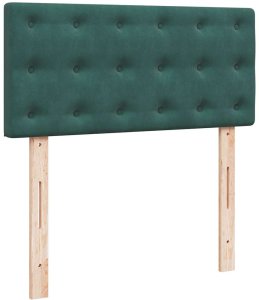 vidaXL Rama łóżka otomana z materacem, zielona, 100x200 cm, aksamit 10