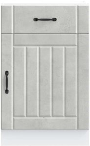 vidaXL Szafka kuchenna dolna „Lucca" Betonowa szarość Drewno klejone 4