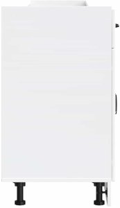 vidaXL Szafka kuchenna dolna „Lucca" z białego drewna klejonego 5