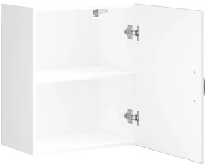 vidaXL Szafka ścienna kuchenna Wysoki połysk Biały Drewno klejone 6