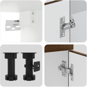 vidaXL Zestaw szafek kuchennych, Kalmar, 4-częściowy, dąb brązowy 6