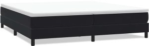 vidaXL Łóżko Box Spring bez materaca Czarne 200x210 cm Aksamit 2
