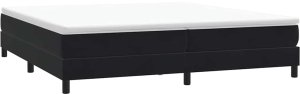 vidaXL Łóżko Box Spring bez materaca Czarne 200x210 cm Aksamit 3