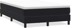 vidaXL Łóżko Box Spring bez materaca Czarne 120x210 cm Aksamit 2