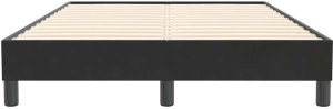 vidaXL Łóżko Box Spring bez materaca Czarne 120x210 cm Aksamit 5